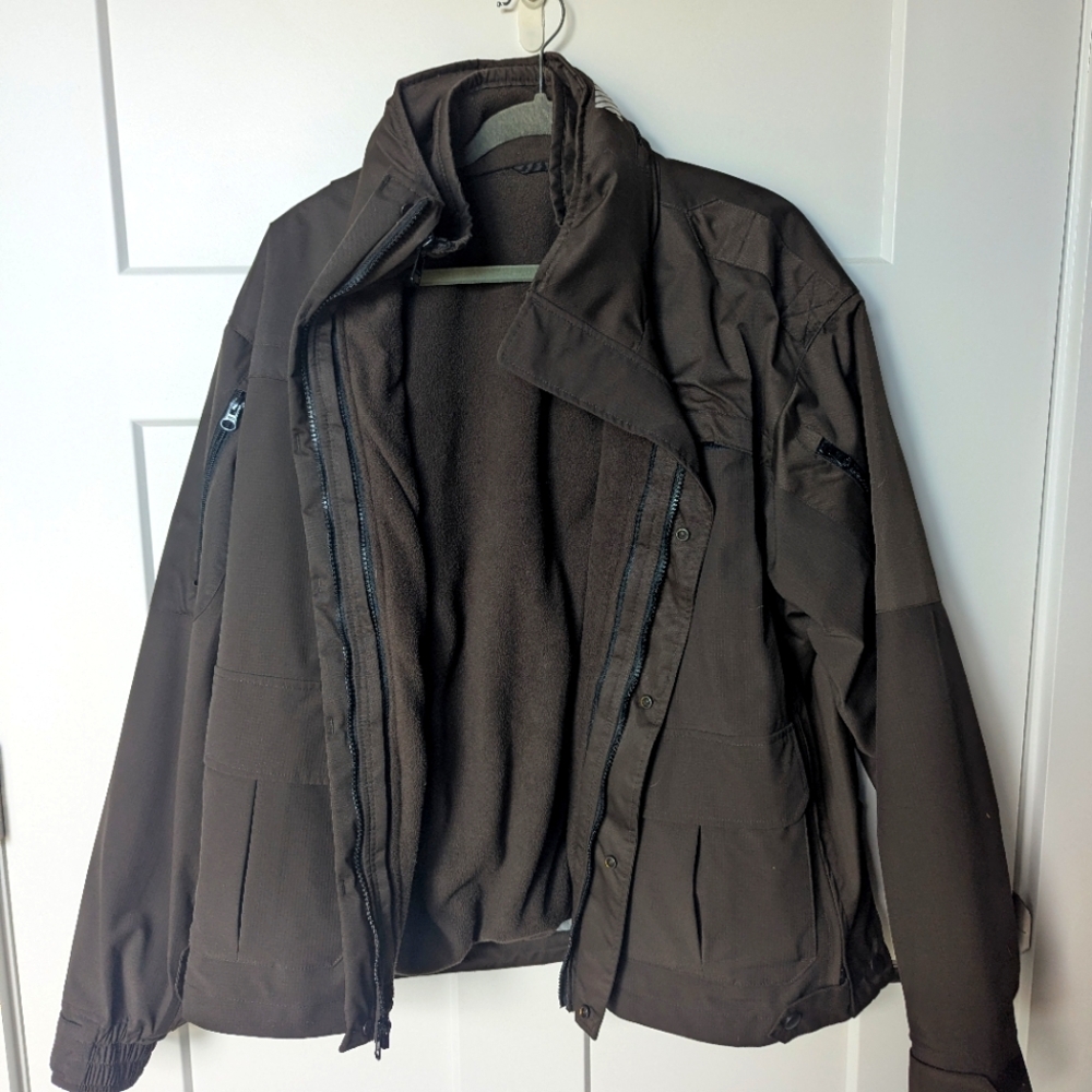 Blauer TACSHELL® Jacket Mens Brown Medium Full Zip